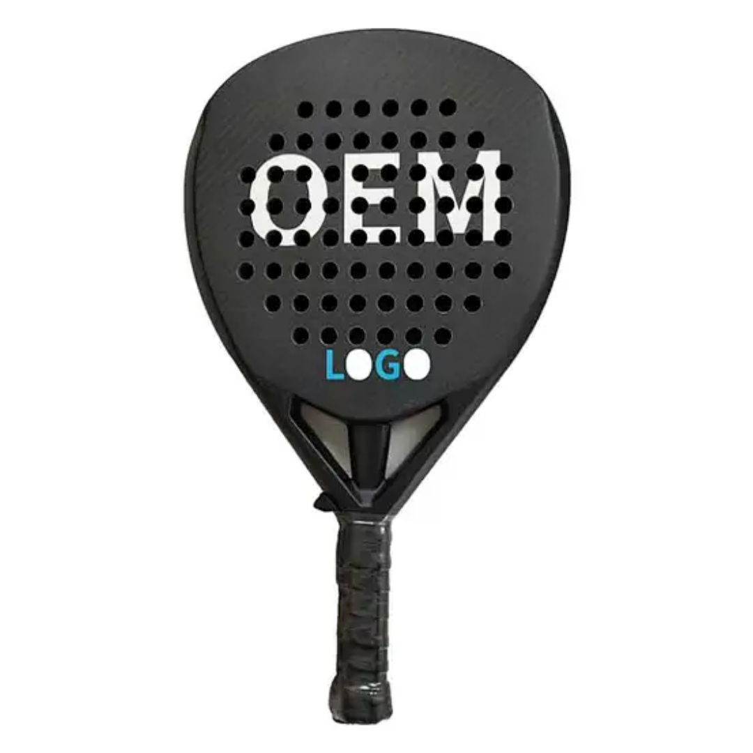 Padel Racket Carbon - OEM欧州オーストラリアで人気のカーボンファイバー素材複合パデルラケット、マルチカーボンフレーム、人気販売中、カスタマイズ可能なポリエステル