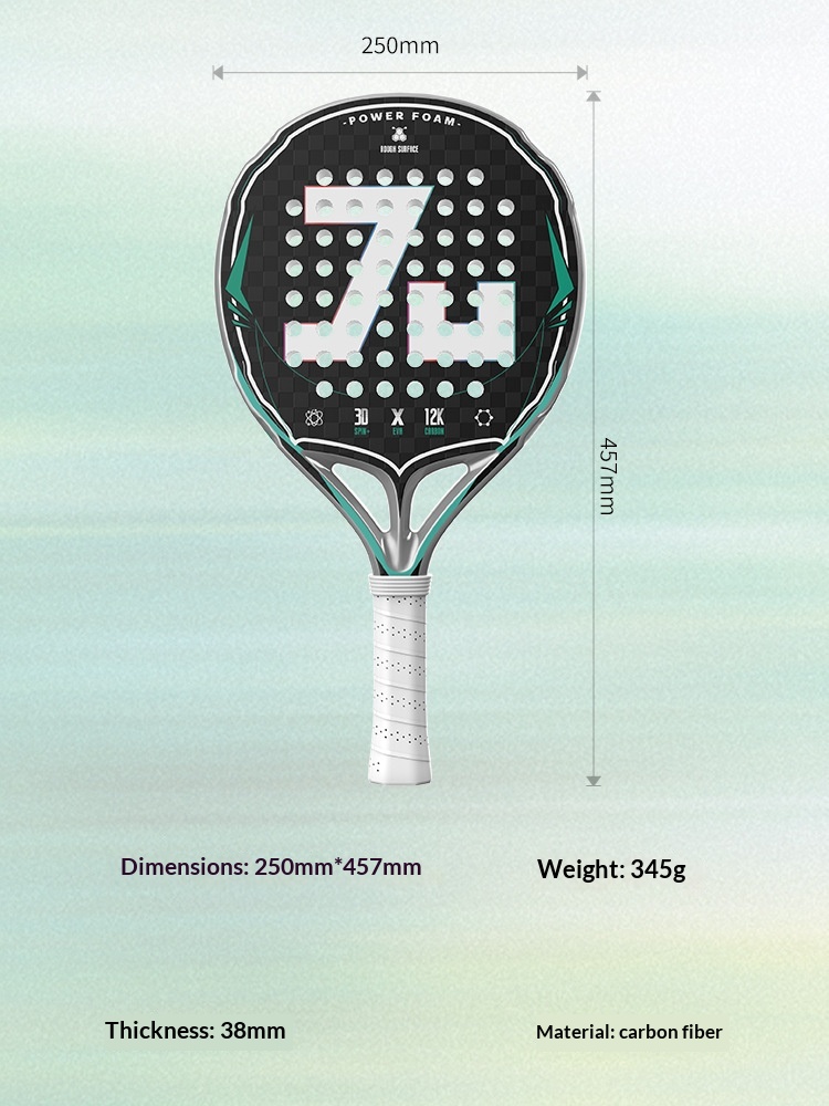 カーボンファイバー素材12Kケブラー混紡パデルラケット、高密 - Padel Racket Carbon のレビューと価格
