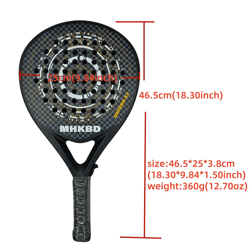 MHKBD カーボンファイバーパデルラケット 大人用 プロ仕 - Padel Racket Carbon のレビューと価格