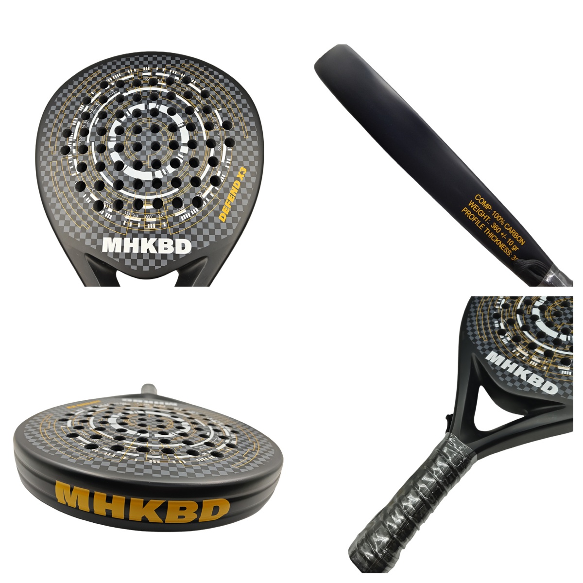 MHKBD カーボンファイバーパデルラケット 大人用 プロ仕 - Padel Racket Carbon のレビューと価格