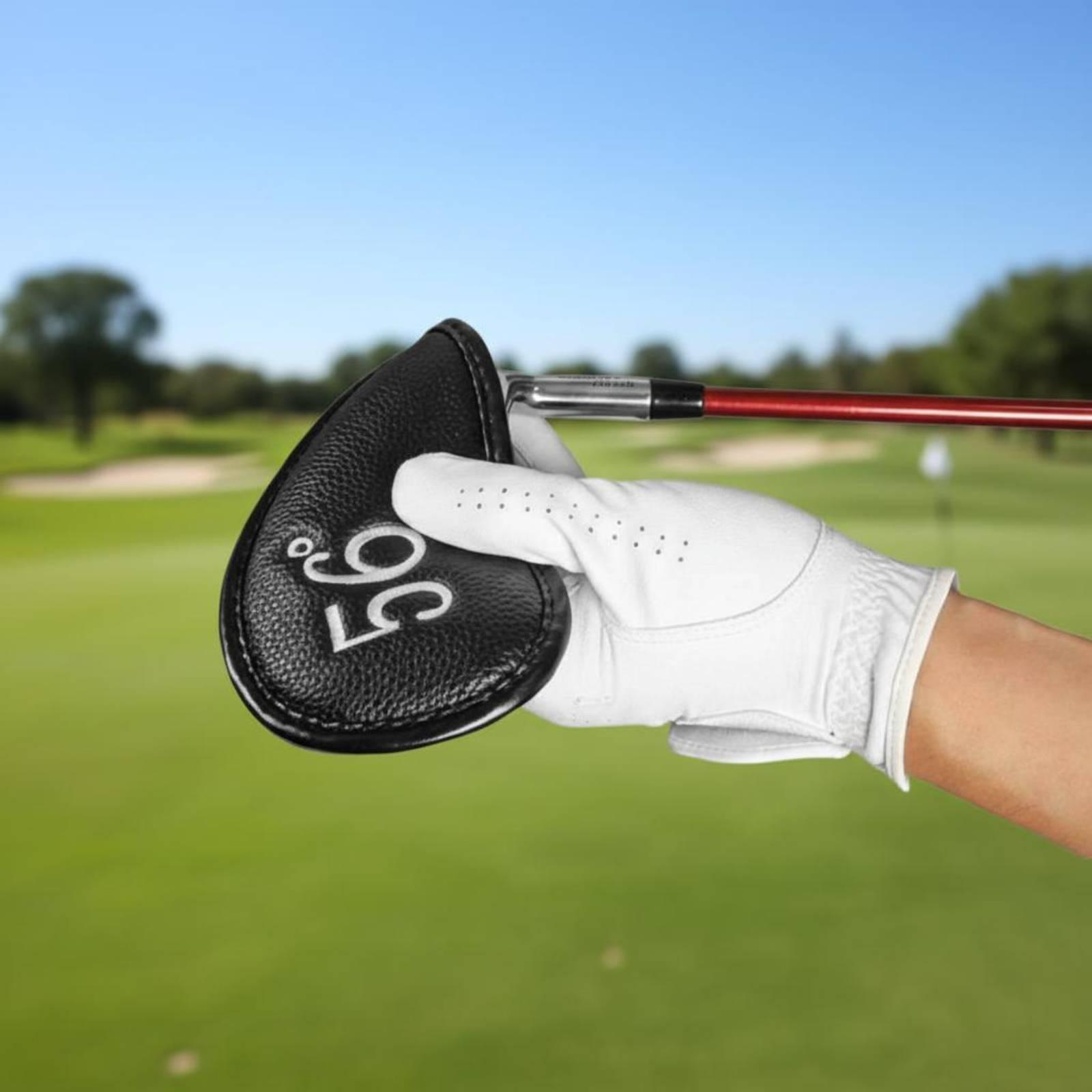 ゴルフクラブヘッドカバー 数字刻印入りPUレザー アイアンカ - Sports Equipment Manager のレビューと価格