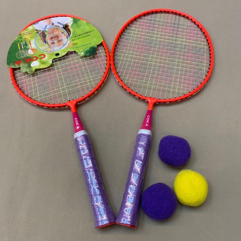 Z. 1 セット鉄合金ダブルラケットキット子供軽量バドミント - Sports Equipment A To Z のレビューと価格
